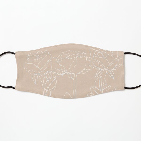 Rose June Birth Flower in Pink Kids Mask