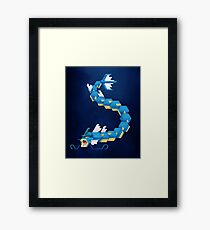 Blue Gyarados Framed Print