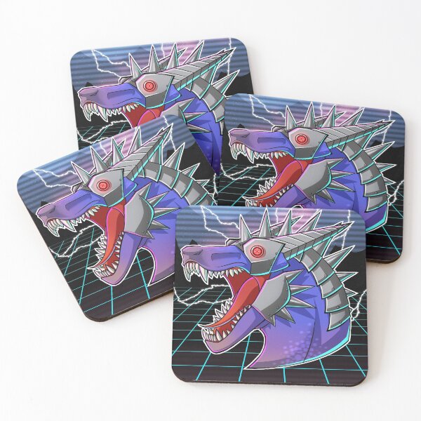 Item preview, Synthwave Retrowave Robot Dragon designed and sold by smitewyrm.