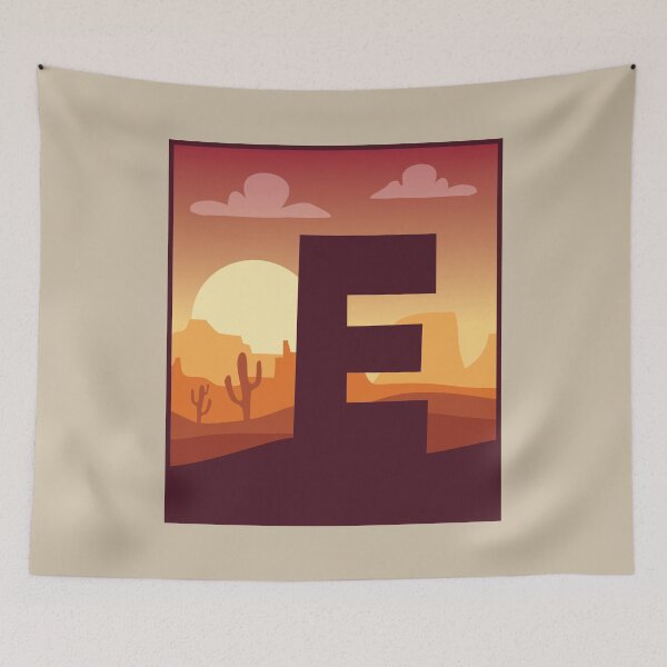 Item preview, Letter E - In The Desert designed and sold by pixelinga.