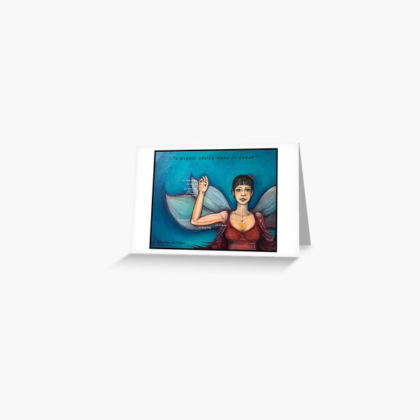 Fairy Art Heart Meridian Greeting Card