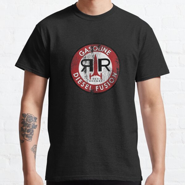 Logo de fusée rouge (WornColor) T-shirt classique