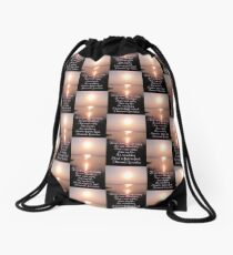 Peace Is An Irony Drawstring Bag