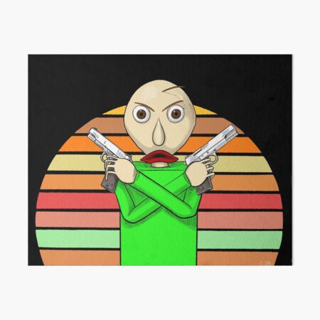 Obby Art Board Prints Redbubble - baldi escapes the giant angry mom obby roblox angry mom obby