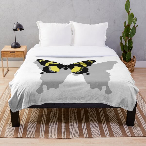 Artikelvorschau, Illustration Jamaika-Schmetterling, der über seinem Schatten fliegt entworfen und verkauft von grounds.
