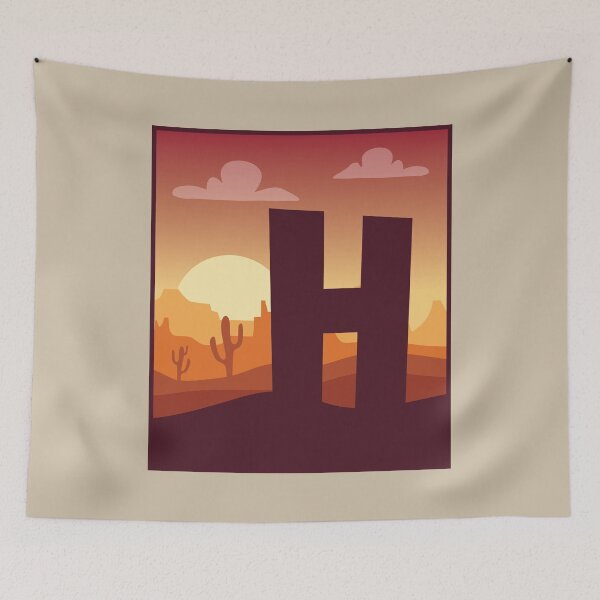 Item preview, Letter H - In The Desert designed and sold by pixelinga.