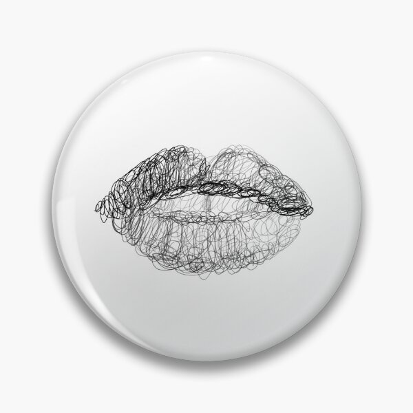 Item preview, Lips Scribble Drawing designed and sold by SketchSisters.