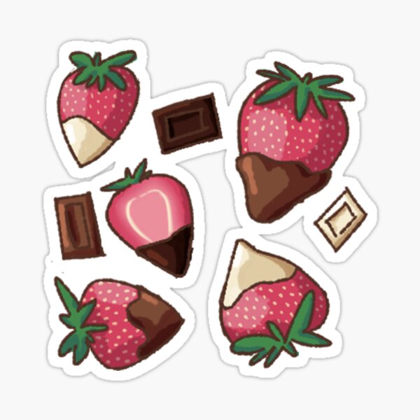 Chocolate Dipped Strawberries Sticker