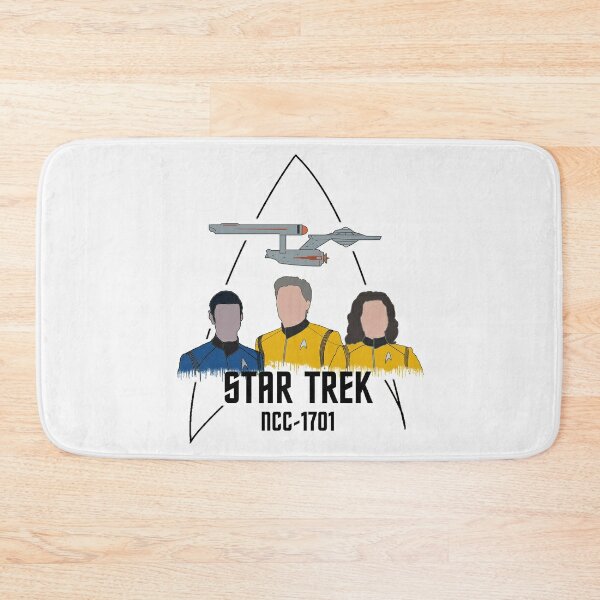 USS Enterprise Star Trek Bath Mat by lighthouse-art