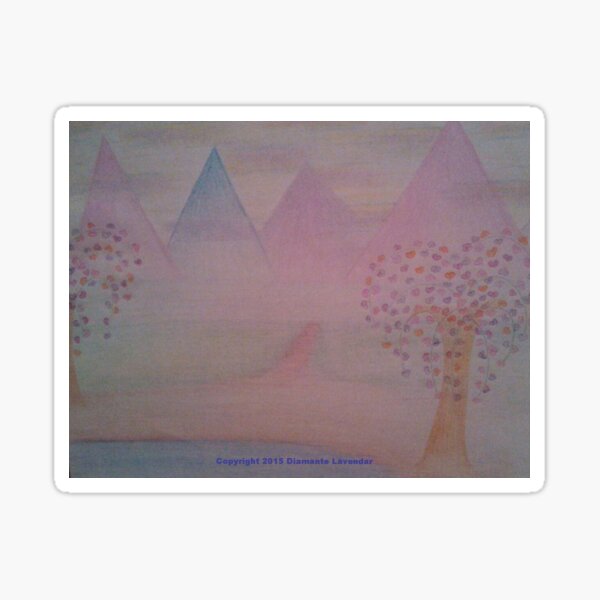 Have Faith by Diamante Lavendar Sticker