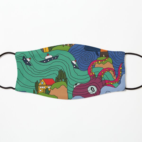 Ocean Mosaic Kids Mask