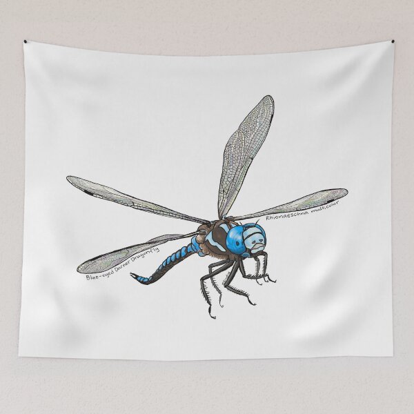 Item preview, Blue-eyed Darner Dragonfly, Flying-white designed and sold by mernstw.