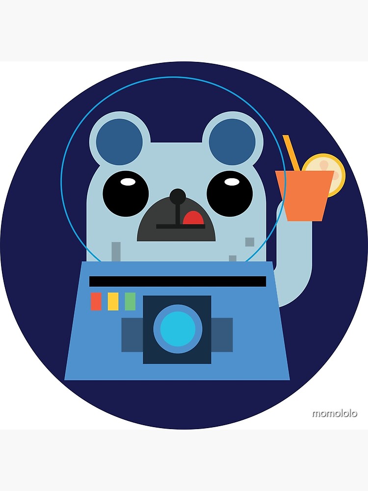 “Space Bear with Mojito” Poster by momololo | Redbubble