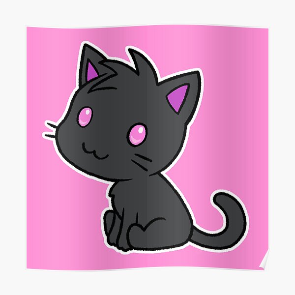 Minecraft Cat Posters Redbubble - custom roblox pet simulator mask cat or rainbow cat without code