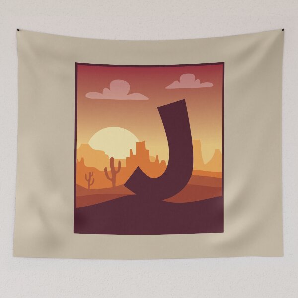 Item preview, Letter J - In The Desert designed and sold by pixelinga.
