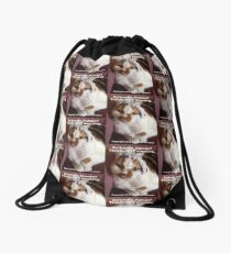 This Is Not Amusing by Diamante Lavendar Drawstring Bag