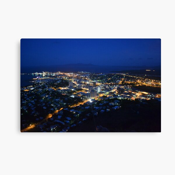 Townsville City At Night Canvas Print