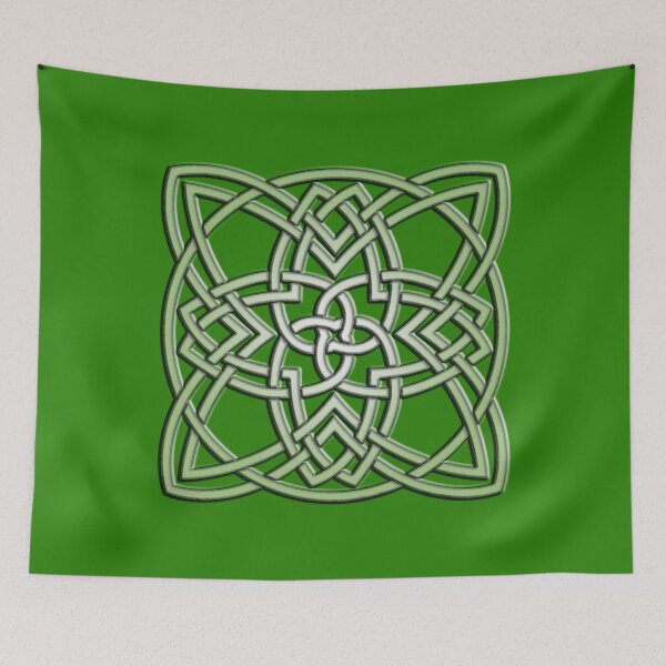 Item preview, Embossed Celtic Knot in greens designed and sold by Susan Segal.