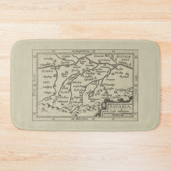 Item preview, Vintage Antique 17th-Century Map Bavaria Bayern Germany  designed and sold by kierkegaard.