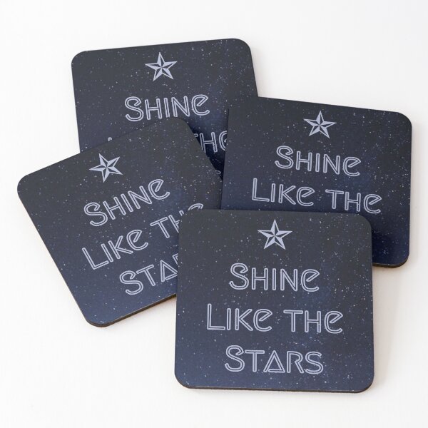 Item preview,  Background   stars emerald  , shine like the stars gift ,  space saying  designed and sold by Morinas.