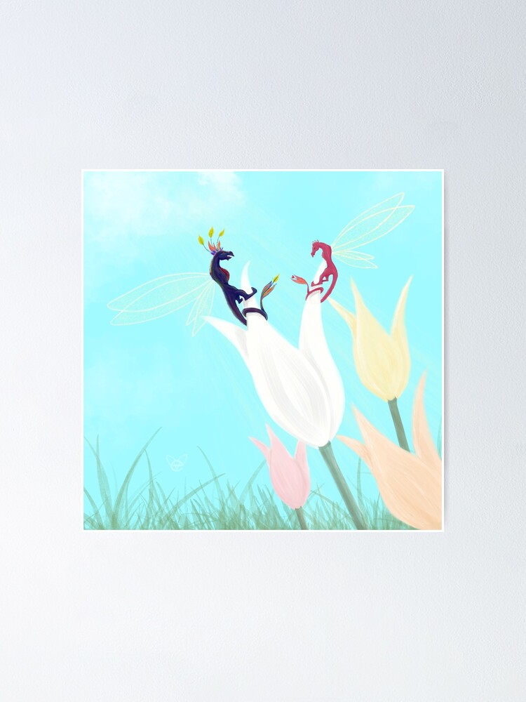 Alternate view of Dragonflies Poster