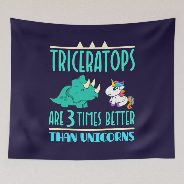 Item preview, Triceratops Dinosaurs Funny Gifts 3 Times Better Than Unicorns  designed and sold by jaygo.