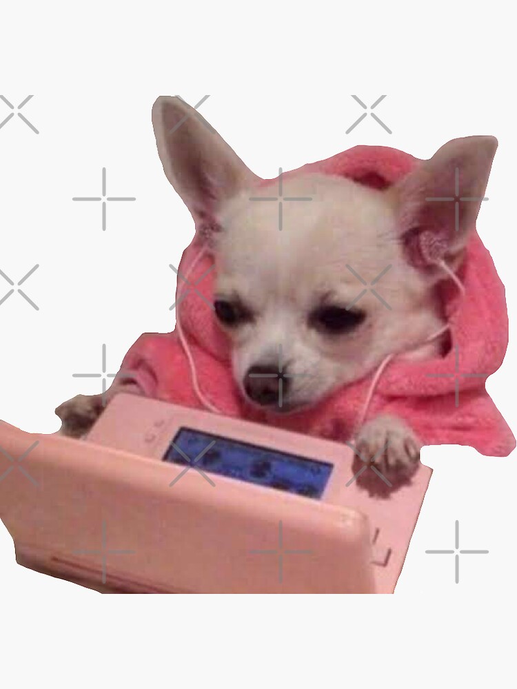 Thumbnail 3 of 3, Sticker, chihuahua ds meme designed and sold by kmfranks.