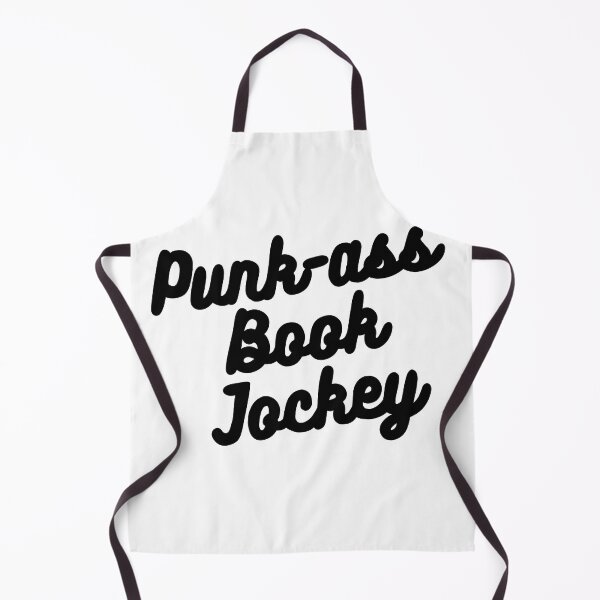 Item preview, Punk-ass Book Jockey hand-lettered retro quote designed and sold by WildeandCo.