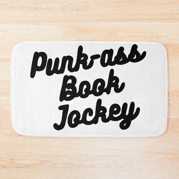 Item preview, Punk-ass Book Jockey hand-lettered retro quote designed and sold by WildeandCo.