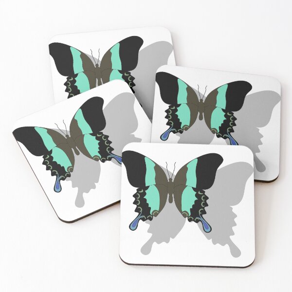 Item preview, Illustration Birdwing Butterfly Flying Over Its Shadow designed and sold by grounds.