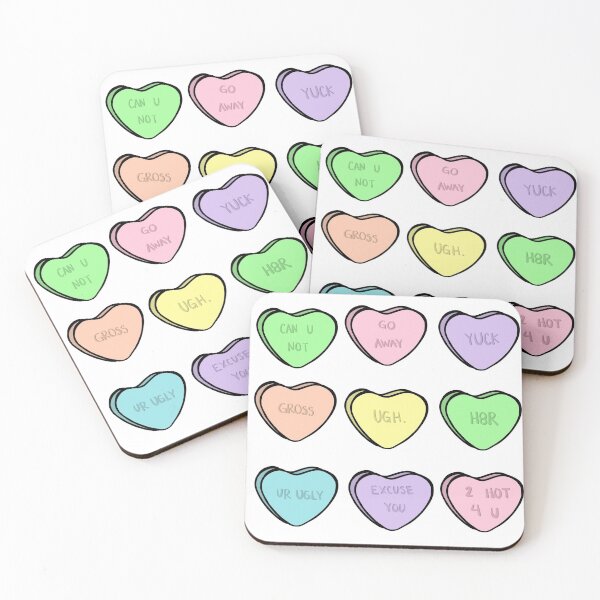 Item preview, Rude Conversation Hearts  designed and sold by Eavilaca.