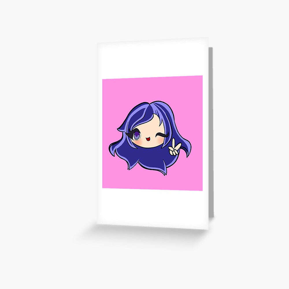 Cute Funneh Girl With A Peace Sign Art Print By Tubers Redbubble - peace sign roblox id
