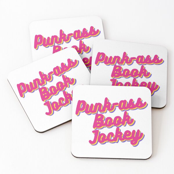 Item preview, Punk-ass Book Jockey hand-lettered retro quote designed and sold by WildeandCo.