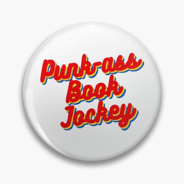Item preview, Punk-ass Book Jockey hand-lettered retro quote designed and sold by WildeandCo.