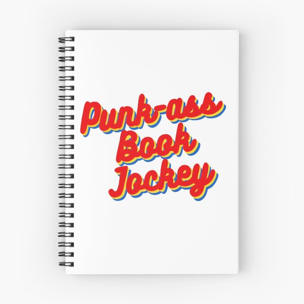 Item preview, Punk-ass Book Jockey hand-lettered retro quote designed and sold by WildeandCo.