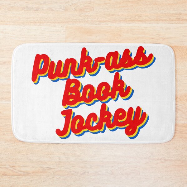 Item preview, Punk-ass Book Jockey hand-lettered retro quote designed and sold by WildeandCo.