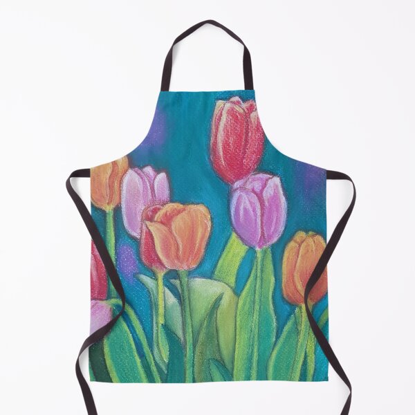 Item preview, Multicolored Tulips pastel art designed and sold by StarlightTales.