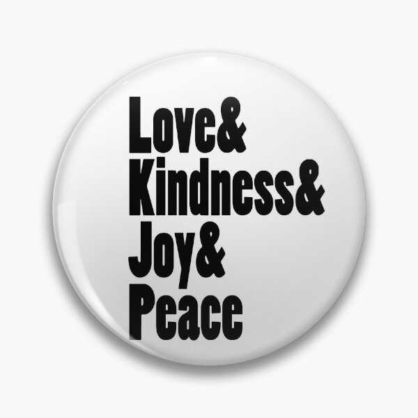 Item preview, Love Kindness Joy Peace |  Black designed and sold by wordznart.