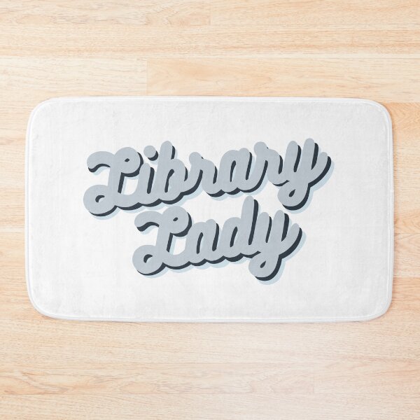 Item preview, Retro Library Lady Design in Blue designed and sold by WildeandCo.