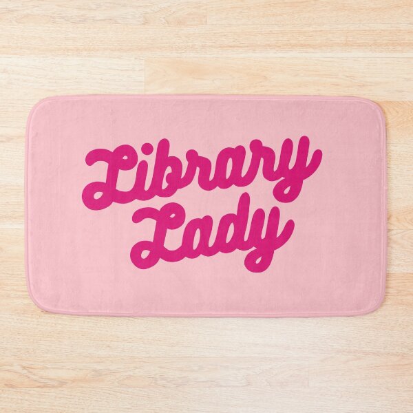 Item preview, Retro Library Lady Design in Hot Pink with Pink Background designed and sold by WildeandCo.