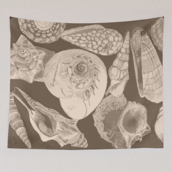 Item preview, Sea Shells Sepia Version designed and sold by Jan Palmer.