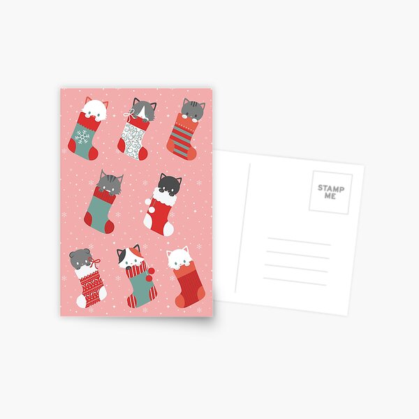 Item preview, christmas cat stockings designed and sold by cynthia tizcareno.