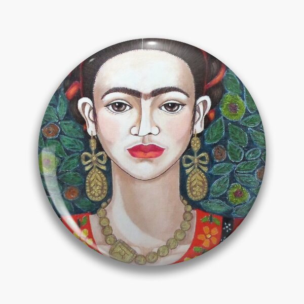 Item preview, Frida portrait with red ribbons designed and sold by Madalena Lobao-Tello.