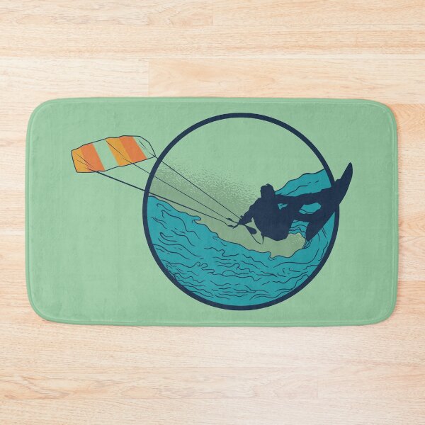 Item preview, Kite Surfing the Waves designed and sold by CoolSilhouettes.