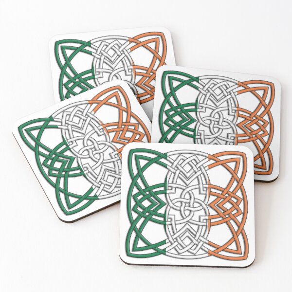 Item preview, Celtic Knot over Irish Flag designed and sold by Susan Segal.