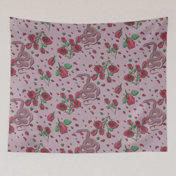 Aperçu de l'œuvre Serpent & Rose - Rose créée et vendue par ChiffonFleur.