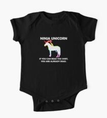 Ninja Unicorn. One Piece - Short Sleeve