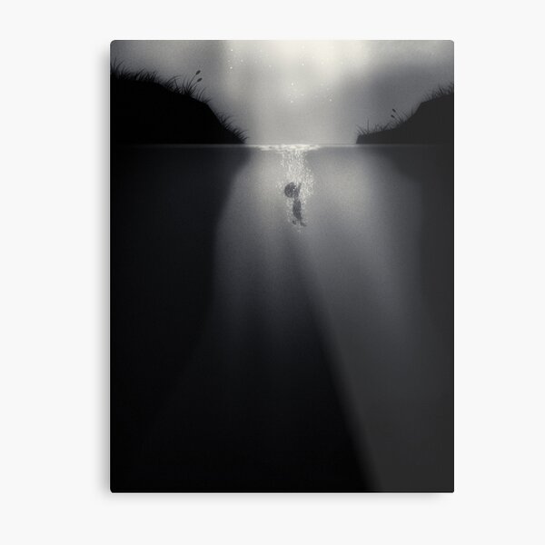 swim damn you Metal Print