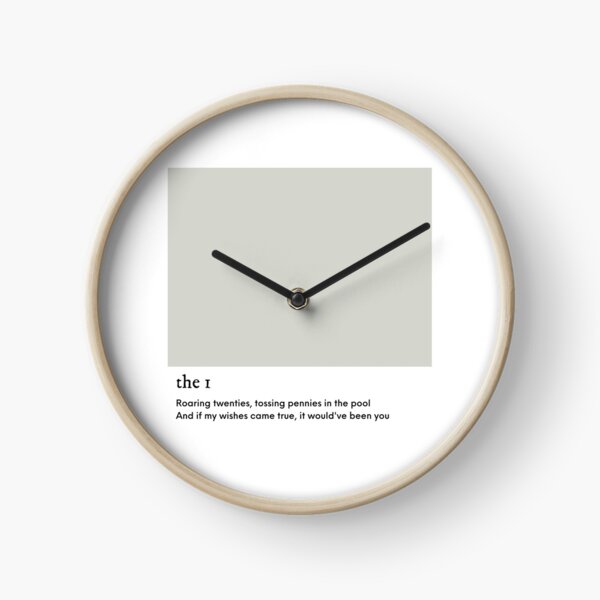 Le 1 - Folklore Taylor Swift Horloge