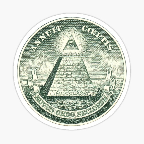 Vista previa del artículo con la obra «logotipo de los illuminati / Ojo de la Providencia», diseñado y vendido por David Storm.